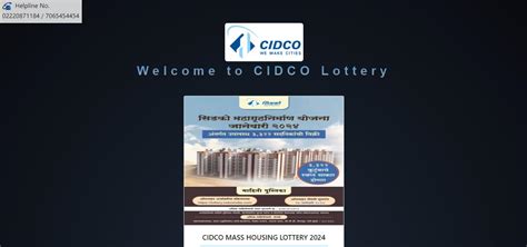 cidco lottery eligibility